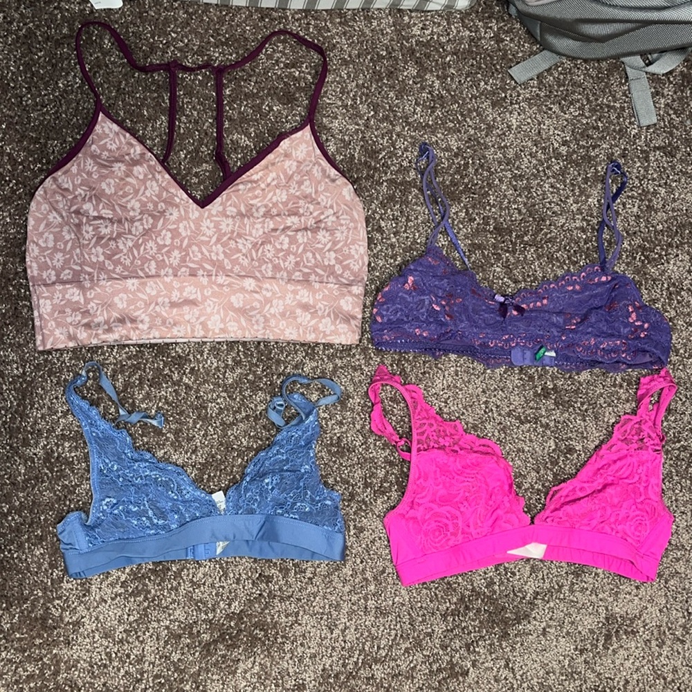 Bralette bundle. Anthropologie, honeydew, VS Pink & F21. All sz s or xs/s